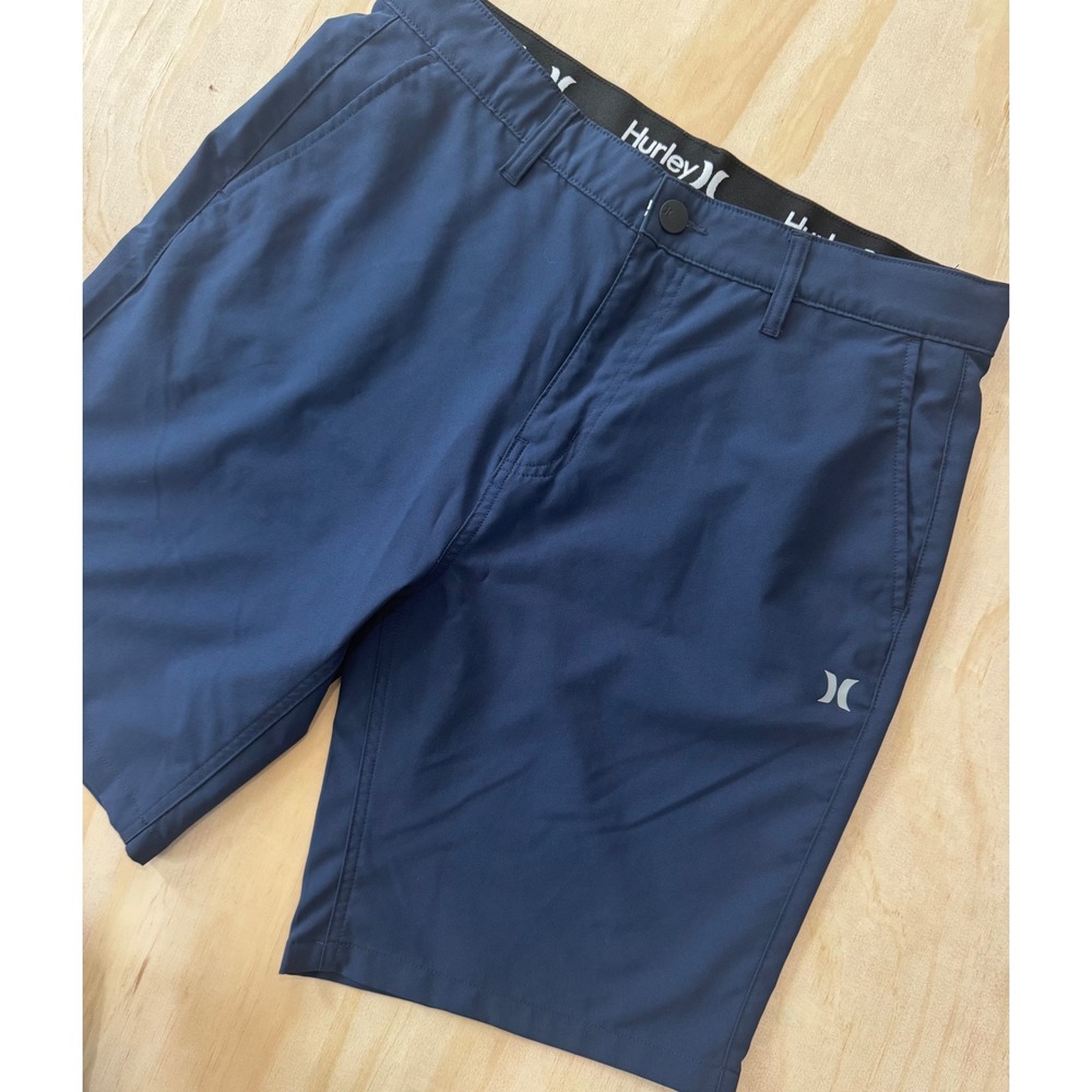 Hurley Dri-FIT Hybrid Shorts Navy Blue 34 Chino Golf Surf Streetwear‎ Skater